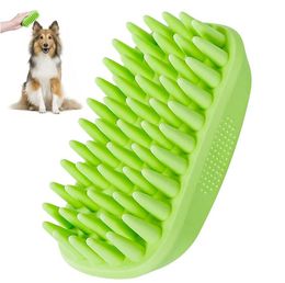 Pet Silicone Shampoo Brush for Long Short Hair Medium Large Dogs Cats Anti-Skid Rubber Dog Cat Pets Mouse Grooming Shower Bath Brush Massage Comb