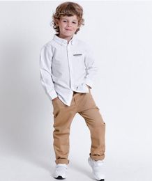 Boy Shirts Baby Kids Letter Design Spring Long Sleeve Shirt Tees Toddler Children Clothes