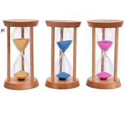 Fashion 3 Mins Wooden Frame Sandglass Sand Glass Hourglass Time Counter Count Down Home Kitchen Timer Clock Decoration Gift BBA13288