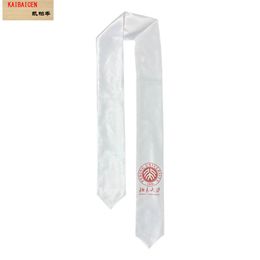 Sublimation Blank Stole Satin Ceremony bachelor shawl Uniform Adult Ritual kids graduation ribbon