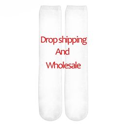 Tessffel Drop DIY Picture Printing Men Women 3D Custom Socks Unisex Fashion HipHop Funny Ankle Sock Wholesale 220707