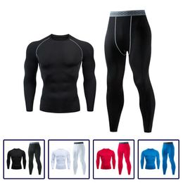Men's Tracksuits Fitness Clothing Men Tight Suit Sports Quick-drying Training Cross-border Outdoor Bicycle Riding ClothingMen's