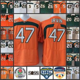 47 Michael Irvin 52 Ray Lewis 87 Reggie Wayne 5 Andre Johnson Jersey Ed Reed 26 Sean Taylor Jerseys NCAA Miami Hurricanes Stitched College Football Jersey Embroidered