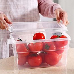 BPA Free Kitchen Clear Storage Box Grains Beans Storage Contain Sealed Home Organiser Food Container Refrigerator Storage Boxes 201015