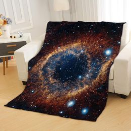 Blankets .WENSD Wholesale Soft Velvet Throw Blanket Europe Style Galaxy Space Home Coral Fleece Fabric Manta Duvet