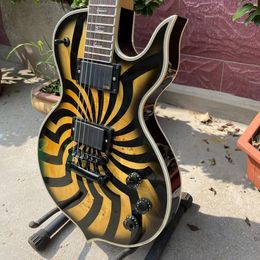 Custom grand guitar Wylde Odin Audio Grail Charcoal Burst Buzzsaw Electric Guitar with active pickup and kinds Colours