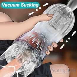 NXY Sex Men Masturbators Sourcion Vacuum Masturbation Cup Soft Pussy Transparent Vagina Sexy Pocket Male Masturbator Endurance Exercise Sex Toys for Men 0412