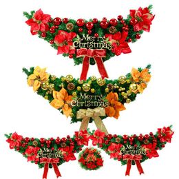 Christmas Decorations Natural Green Rattan Wreath Ring Artificial Handicraft Home Party Indoor Outdoor DecorationChristmas