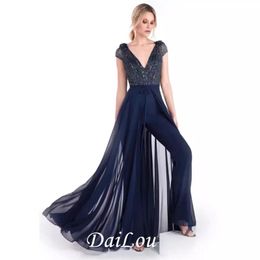 Party Dresses Jumpsuits Winter Dinner Evening Gown V-neck Summer Lace Bodysuit Women Full Sleeve Slim RompersParty