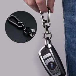 Keychains Black Creative Metal Car Keychain Keyring 8 Shape Buckle Horseshoe Gun For Cars Bags Accessories Miri22