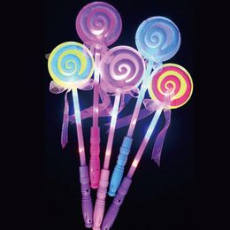 Decoração de festa colorido Lollipop Glow Sticks Dark Lights Bracelets Wedding Flashing LED Toys Light 40pcs/LotPartyparty