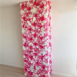 Decorative Flowers & Wreaths Silk Rose Flower Wall Artificial For Wedding Decoration BabyShow Christmas Home Backdrop DecorDecorative