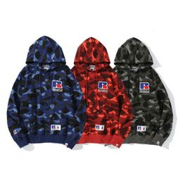 nape hoodie fashion ape head letter printed hooded kangaroo sweater