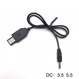 USB to DC 3.5mm 5.5mm charger adapter cable 5v 4.2v strong light flashlight headlight charging line 18650 special