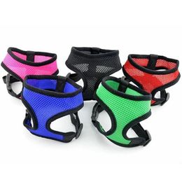 Dog Collars & Leashes 100% Brand And High Quality Pet Mesh Chest Strap Vest Sleeve ClipDog