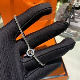 OT Diamond Bangle Bracelets Handbags Full cz Stone Bracelet Circle Bar Light Love Luxury Exquisite Design Jewellery necklace With Velvet Bags 3VCO 3K0C