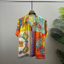 New Men Casual Tooling Shirt Japanese Style Short Sleeve Design Color Matching Jacket Fashion Shirts For Men camisa masculina