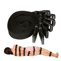7pcs Body Bondage Belts BDSM Adult Game Hands Legs Restraint Erotic Flirting Tools Rope sexy Toys for Women Men Couples