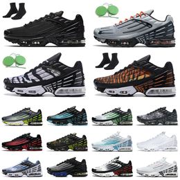 Casual Tn 3 Turned Plus 2 Running Shoes Mens Womens Trainers All Black White Topography Pack Radiant Red Graphic Prints Ghost Green Obsidian Sports Designer Sneakers