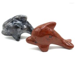 Jewellery Pouches Bags Natural Stone Decoration Dolphin-Shaped Artificial Ornament Lucky Gift Bed-Room Garden Office Desk Small Ornaments Rita