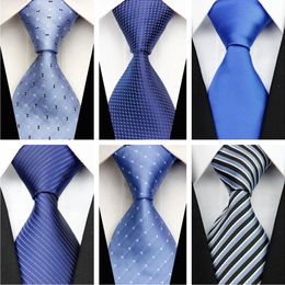 Fashion Ties For Men Accessories 3" 7.5cm Wide Business Wedding Silk Tie Jacquard Woven Black Green White Grey Mens Necktie