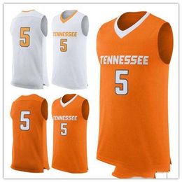 Nikivip custom XXS-6XL made #5 Tennessee Volunteers man women youth basketball jerseys size S-5XL any name number