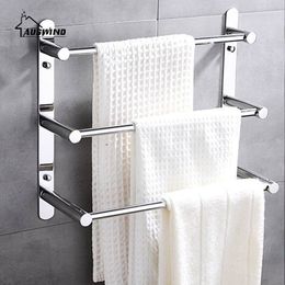 Modern 304 Stainless Steel Towel Ladder Rack Bathroom Products Wall Mounted Accessories 384858 Y200407