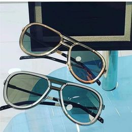 Designer Sunglasses For Mens Women Pilot Shape Luxury Brand Design Frameless Man Fashion Rimless Sun Glasses 18K Gold Vintage Retro Glasses 007