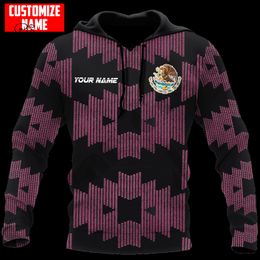 PLstar Cosmos 3DPrinted est Mexico Custom Name Unique Hrajuku Funny Streetwear Unisex Casual Hoodies Zip Sweatshirt Style 2 220714