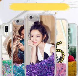 Cell Phone Cases for 13 pro 12 11/xsmax send pictures custom glitter quicksand 6/7/8plus silicone all-inclusive