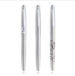 Luxury Jinhao Pen Stainless Steel Totem Classic PenThin Nib High Quality Business Office Supplies Writing Smooth Brand InkPen Gift