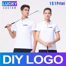 Summer Men's Quick-Drying Breathable Polo Fir Custom Company Printing Embroidery Sports Running Sweat-absorbent Shirt 6xl 220608