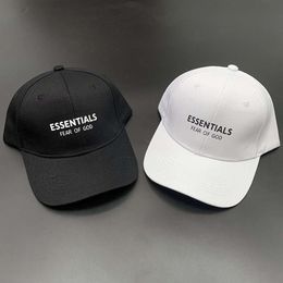essentials hat UK - cap Fog essentials double line brand high street soft top baseball cap men's and women's simple hat fashion2915