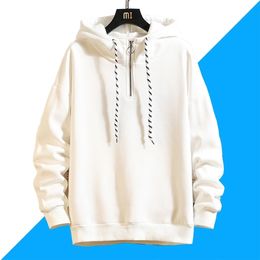 Mens Hoodies Hip Hop Fashion Streetwear Men Pullover Sweatshirts Pure Colour Hoodies Autumn Tops Csual Sweat Shirt Fleece Hoodies 201126