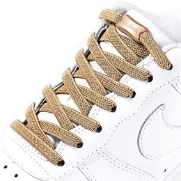 1 Pair Buckle Lock No Tie Shoelaces Elastic Reticulated Woven Flat Shoe Laces Quick Wear In 1 Second Sneakers Lazy Shoelace 220713