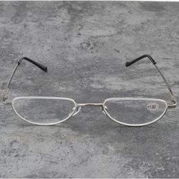 Sunglasses Titanium Alloy UP Half Frame Small Reading Glasses +0.75 +1 +1.25 +1.5 +1.75 +2 +2.25 +2.5 +2.75 +3 +3.25 +3.5 +4