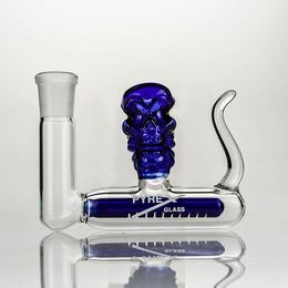 Dab Rigs 14mm 18mm Blue Glass Ash Catchers 3 Inch Thick Pyrex Dry Ash Catcher Glass Smoking Dab Tools For Glass Water Bongs