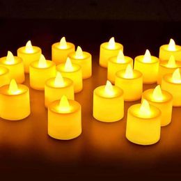 Candle lamp Battery Operated Tea Lights Candles Flameless Flickering Weeding Decor Festival Celebration Wedding small night lights