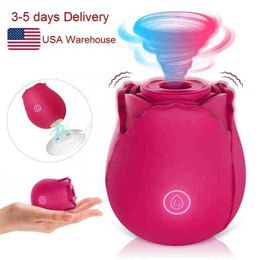 NXY Vibrators Sohimi Rose Sucking Silicone Clit Sucker Nipple Stimulator Red Toy Sex Toys for Women 0411