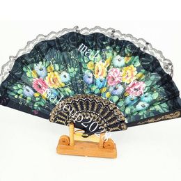Lace Folding Fan Summer Classical Craft Show Performance Dance Fan Creative Holiday Gift