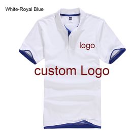 Custom Polo shirt Customised Printing Service company/el/Staff Unisex Short Sleeve Cotton Polos 220608