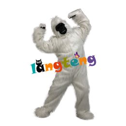 Mascot doll costume 1128 White Mokey Gorilla Orangutan Adult Long Furry Mascot Costume For Party