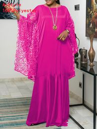 Abito estivo da donna VONDA Vintage Lace Patchwork Party Long Maxi Beach Sundress Ruffled Vestido Kaftan Robe Femme 220521