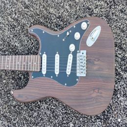High quality 6-string electric guitar, mahogany body and neck, chrome plated hardware, custom guitar, free transportation