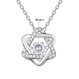 Pendant Necklaces Women Zircon Necklace Fashion Valentine's Day Wedding Love Memory Geometry Long Jewelry GiftsPendant