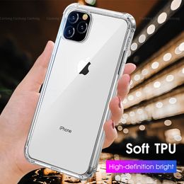 Fashion Luxury Transparent Shockproof Silicone Cases For iPhone 15 14 11 X XR Xs Max Case 12 13 Pro Max 8 7 6s Plus 5s SE Soft Back Cover samsung s23 plus ULTRA