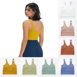 Yoga Tanks Kleidung hochwertige Damen Sport Camisoles BH Unterw￤sche Damen Bras Fitness Sch￶nheit unterw￼ckt Weste Designer Crop Top Clothing Trainer