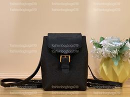 Tiny Backpack Spring in der Stadtkollektion M81351 Damen Mini -Rucksäcke Monogramme Muster Handtasche M80738 M80596 Luxurys Dessinger Bag Pressstud