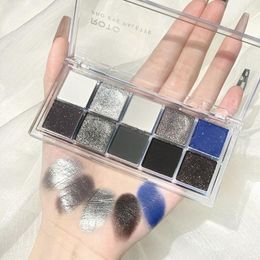 -Lidschatten coole Farben blau lila grau Rauch Lidschatten Make -up Schimmer Matte Kosmetik wasserdicht leicht zu tragen Shadoweye