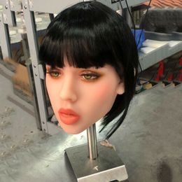 Yellow Eyes Realistic TPE Sex Doll Toys Head Lifelike Real Adult Male Love Toy Oral Head